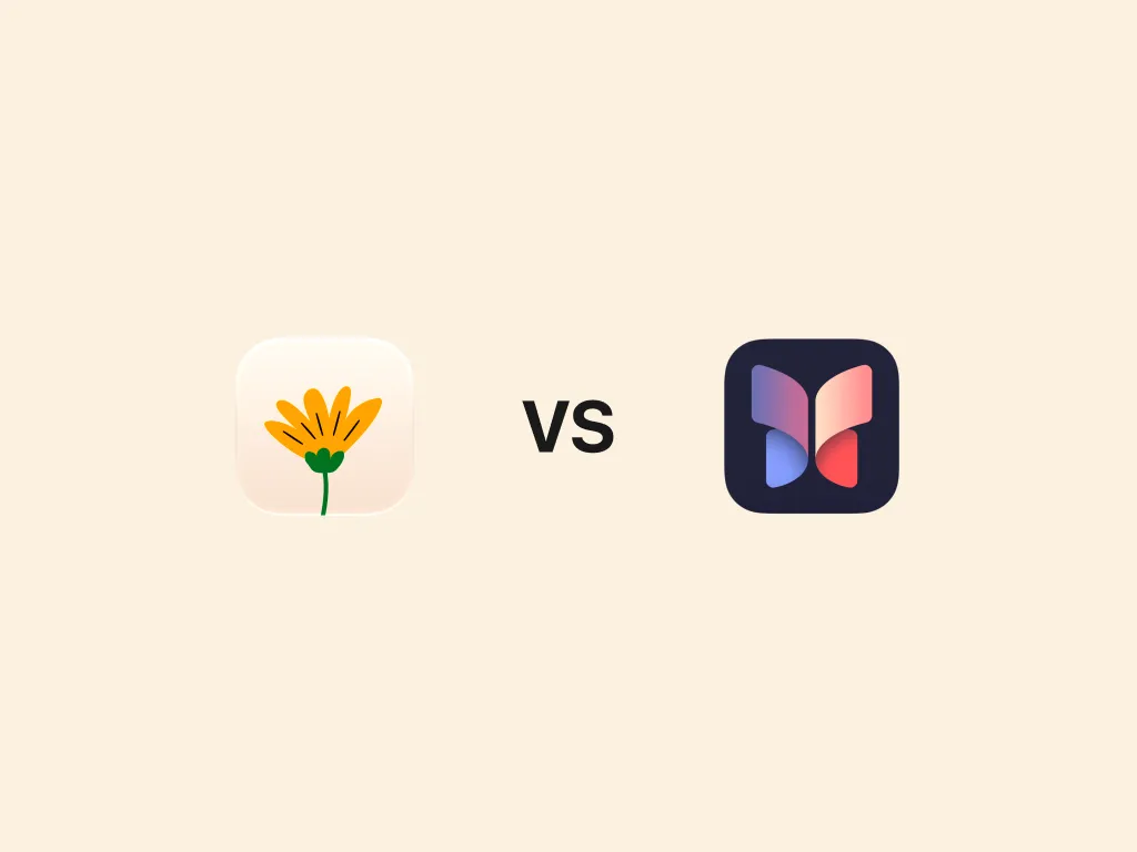 The Cozy app icon next to the Apple Journal app icon, separated by 'vs'.